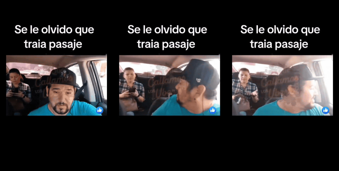El video se hizo viral en redes sociales luego del curioso error del conductor del taxista. TikTok
